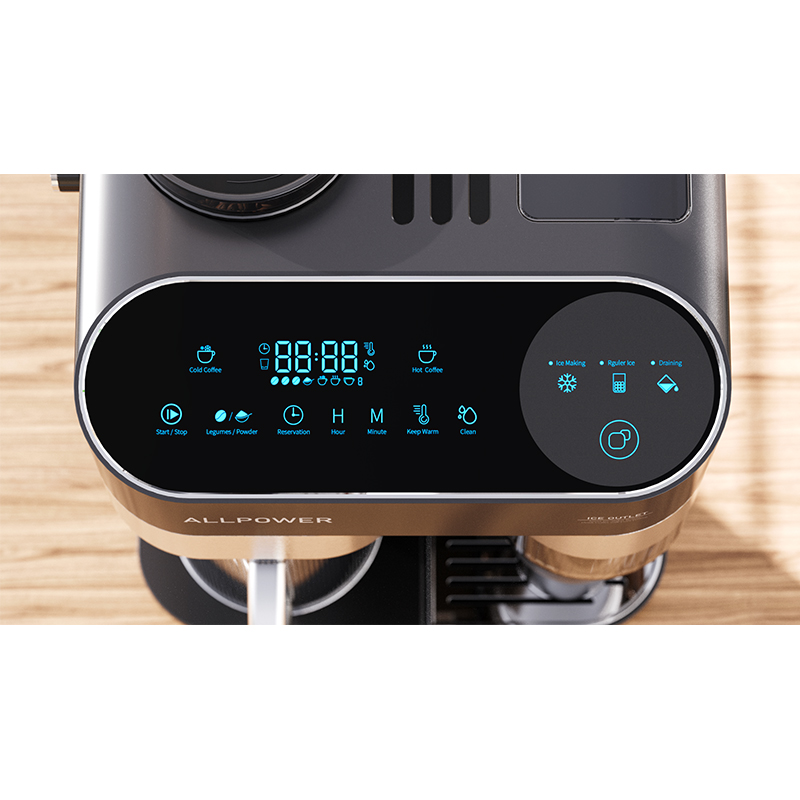 Ice & Hot Drip coffee machine with Grinder